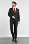 Black Mono Collar Flexible Waist 6 Drop Comfort Fit Full Lining Flexible Suit 1001260151 - 3