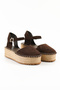Genuine Suede Leather Brown Women's Sandals - Rgn291 - 2