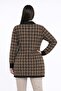 Women's Front Button Double Pocketed Patterned Glittery Plus Size Cardigan - 4