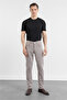 Men's Light Beige 5-Pocket Slim Fit Cotton Trousers 1003260318