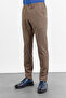 Brown Side Pocket Knitted Slim Fit Stretchy Jogger Pants Trousers 1003260173 - 4