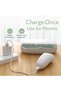 Baby Nail File Electric, Gentle Baby Nail Trimmer Electric, Baby Nail Clipper with Night Light, 7 Grinding Head Replacement Pads, Green - 6