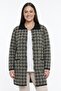 Women's Front Button Double Pocketed Patterned Glittery Plus Size Cardigan - 3