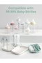 Bottle Brush Set - Baby Bottle Cleaner Kit with Silicone Brush, Nipple Straw Brush, Soap Dispenser, Drying Rack - 7 in 1 Bottle Cleaning Tool for Home and Travel - 4