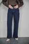 Wide Leg High Waist Navy Blue Jeans