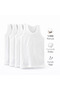 5Pcs of Cotton Children's White Undershirts - 2