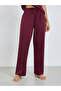 Burgundy Short Sleeve T-Shirt with Shorts and Pyjama Set - 6