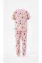 Cat Fabric Printed Pajama Set - 3