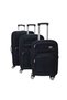 Valize textil negru 3/set