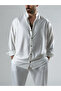 Patterned White Men's Shirt Coc2980 - 2