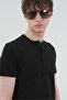 Half-Shirted Tight-Fit Black T-Shirt - 8