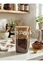 Glass Spice Jar with Bamboo Lid and Spoon 900 ml - 3