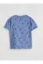 Navy patterned baby boy t-shirt and pants - 5