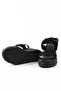 Genuine Suede Leather Black Women's Sandals - Rgn30 - 5