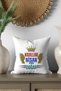 Kings Are Born in Nisanda Printed Wife, Father, Boyfriend, Lover Gift Satin Mini Decorative Cushion