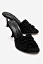 Karina Black Black Stone Women's Stiletto Heel U Slippers