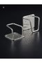 Stainless Steel Dish Sponge Holder Adhesive Hanger Reversible Adhesive Gray - 6