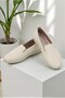 Women's Leather Daily Orthopedic Shoes, Stretchy and Soft Sole Piece Hajj Umrah Shoes - Beige - 3