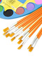 5Pcs Acrylic Paint Brush Set Gouache Water Based Oil Finger Paint Compatible Painting Brush - 5