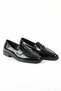 Genuine Patent Leather Leather Black Loafers Women's Shoes - Z206 - 2