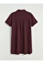 Shirt Collar Textured Oversized Muslin Dress (S6) - 6
