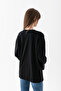 Basıl Women's 100% Cotton Crew Neck Oversize Fit Long Sleeve T-shirt - 7