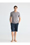 Özmarka New Season Standard Fit Men's Shorts Pajama Set