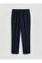 Lcw Everyday Navy Blue Women's Trousers with Elastic Waist - 6