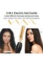 Professional 3-in-1 Ceramic Thermal Brush – Rapid Heat Comb, Straightener, and Curler - 2
