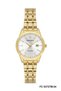 Modern and Stylish Women's Wristwatch |   31mm Steel Case, Gold Metal Band, Silver Dial - 5