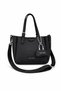 Justpolo Women's Soft Leather 3 Compartment Hand and Shoulder Bag