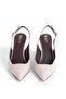 Wedge Heel Open Back Shoes Classic Heeled Shoes - 3