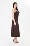 Women's Black Maxi Dress Adjustable Strap Pack Slim Fit Stylish Casual Dress - 6