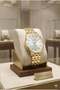 Stylish Design Women's Wristwatch |   30mm Steel Case, Gold Metal Band, Silver Dial - 2