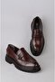 Seç 2582 Haki̇ki̇ De Leather Rkek Shoes Brown - 7
