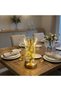 Open Cylindrical Crystal Gold Powder Model Led Table Lamp – Gold Base, Touch Control, 3 Color Light Modes - 4