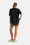 Black Modal V-Neck Basic T-Shirt - 2