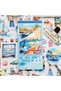 2 Sheets Transparent Sticker Sea Holiday Summer Bullet Journal Scrapbook Laptop Aestetic Blue