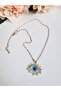 Steel Eye Evil Eye Gold Necklace 45 cm - 4