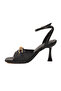 655584 Z Black Women Heeled Shoes - 4