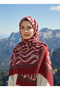وشاح تريند ويف منقوش - وشاح حجاب عصري خفيف قماش - 6
