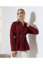 Shirt, with Belt Detail Back Cuffs on the Front, Short Shirt - 3