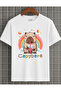 Capybara Character Premium Printed Breathable T-Shirt with Cotton Pieces