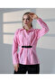 Shirt with Belt on the Front, Detailed Cuff at the Back, Short Shirt. - 3