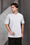Men's Paneled Stripes Oversized Crew Neck 2 Two Yarn Ko Compact -Shirt