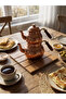 Kare Ni̇hale Teak Color - Teapot Pot Pan Base - 2 Pieces - 2