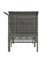 Garden corner sofas with cushions, 2 pcs., grey, polyrattan - 5