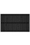 Wall-mounted headboard, black, 147x3x90 cm, solid pine wood - 4