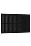 Wall-mounted headboard, black, 147x3x90 cm, solid pine wood - 2