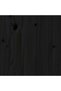 Wall-mounted headboard, black, 147x3x90 cm, solid pine wood - 7
